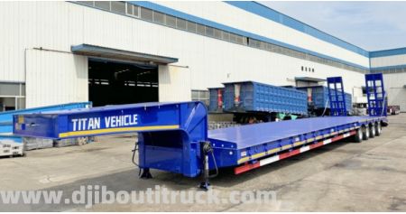 80 Tons Low Bed trailer Will Be Sent to Djibouti