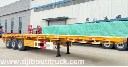 3 Axle Flatbed Trailer Price will be Shipped to Djibouti