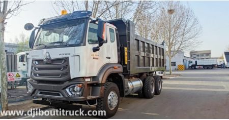 6x4 Sinotruk Hohan Dump Truck will be Transported to Djibouti