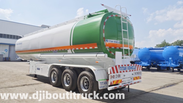 3 Axle 45000 Liters Fuel Tanker Trailer For Sale In DJOBC