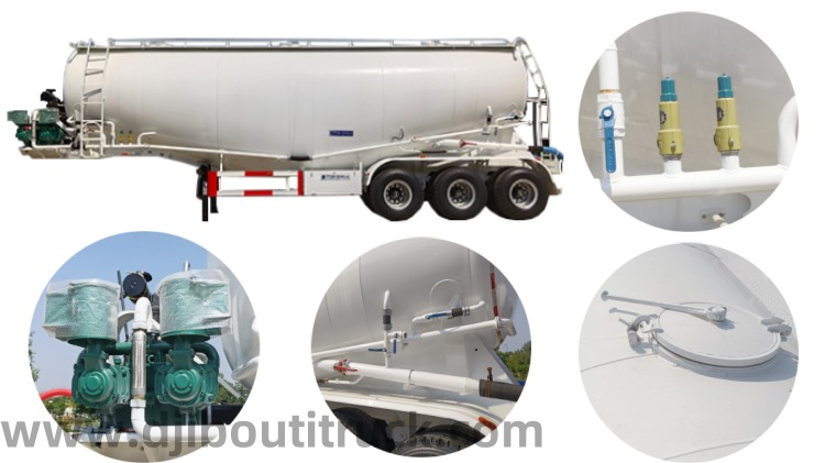 40 CBM Bulk Cement Tanker Trailer in Djibouti