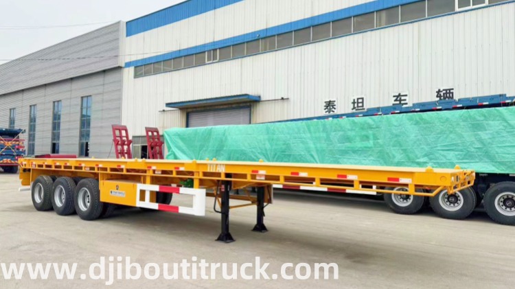 3 Axle Flatbed Trailer Price  Flatbed Semi Trailer Manufacturers in Djibouti