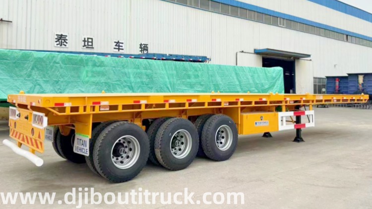 3 Axle Flatbed Trailer Price  Flatbed Semi Trailer Manufacturers in Djibouti