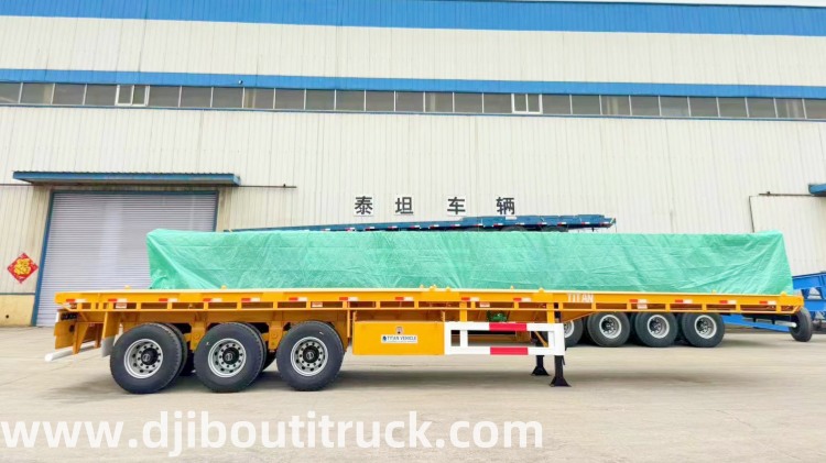 3 Axle Flatbed Trailer Price  Flatbed Semi Trailer Manufacturers in Djibouti