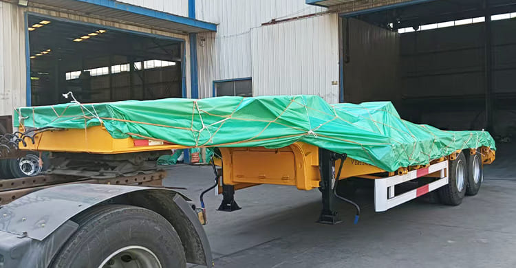2 Axle Low Bed Truck Trailer for Sale in Djibouti