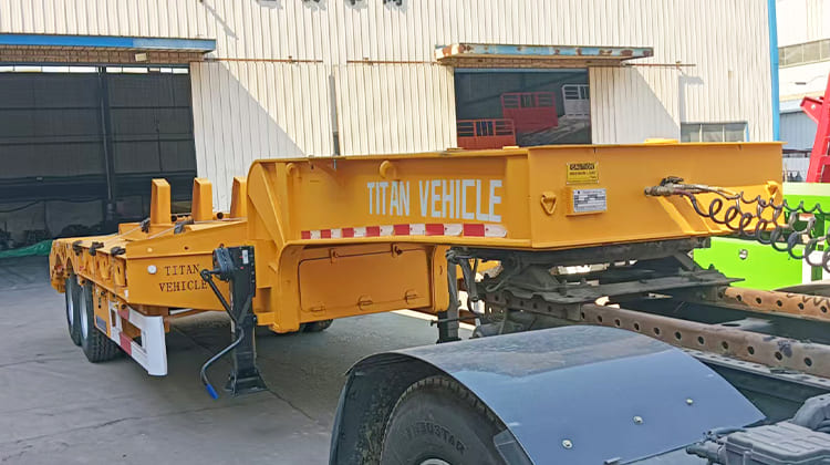 2 Axle Low Bed Truck Trailer for Sale in Djibouti