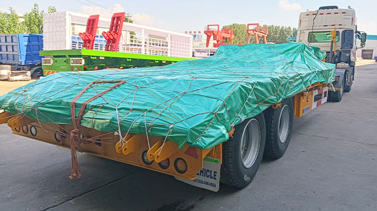 2 Axle Low Bed Truck Trailer for Sale in Djibouti