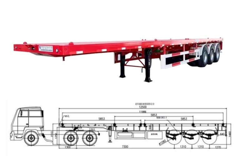 New Flatbed Trailers 3 Axle