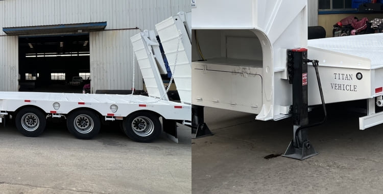 Low Bed Trailers Truck | Truck Trailer Low Bed for Sale in Djibouti