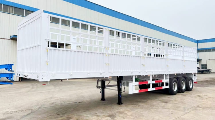 3 Axle Fence Cargo Trailer | Livestock Show Trailers for Sale in Djibouti