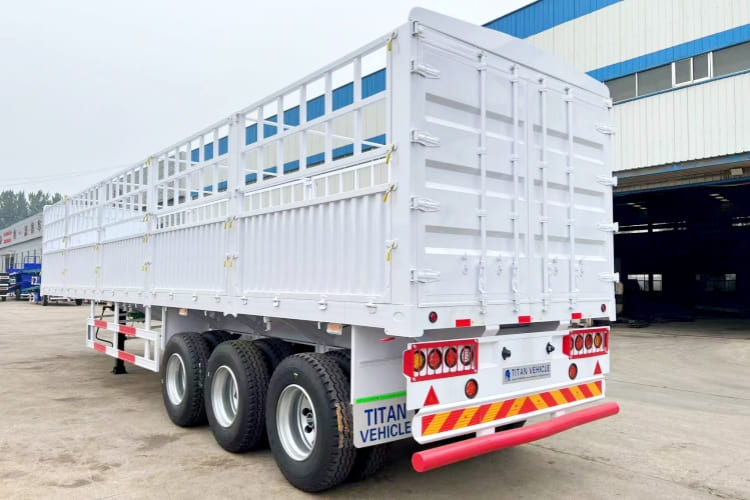 3 Axle Fence Cargo Trailer | Livestock Show Trailers for Sale in Djibouti