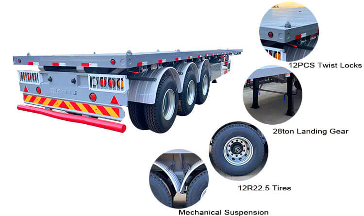 Semi Flatbed Trailer New | Flat Bed Semi Trailer for Sale in Djibouti