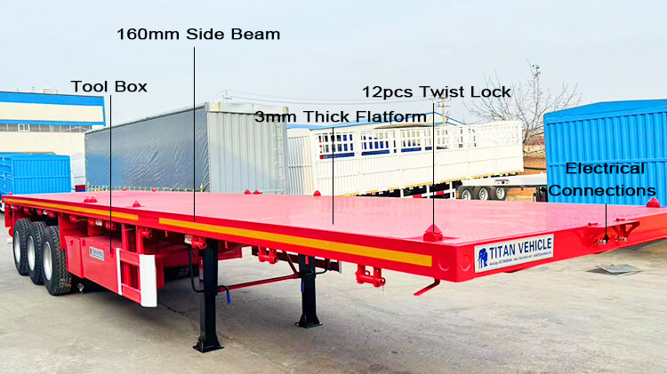 Semi Flatbed Trailer New | Flat Bed Semi Trailer for Sale in Djibouti