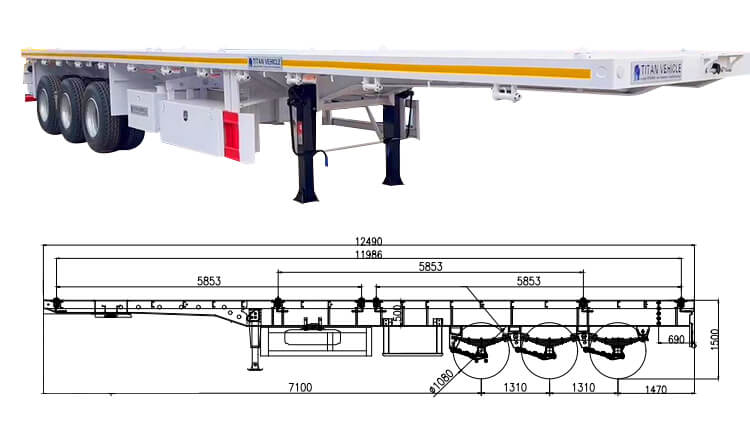 40 Flat Bed Trailers for Sale in Djibouti