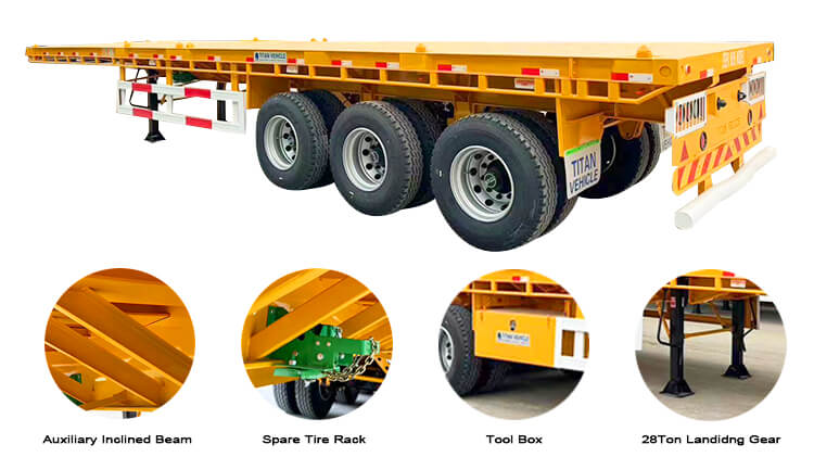 Buy Flatbed Trailer for Sale Price in Djibouti