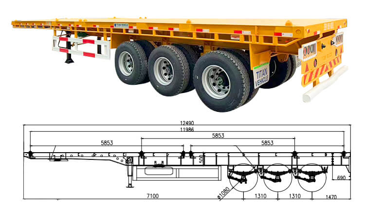 Buy Flatbed Trailer for Sale Price in Djibouti