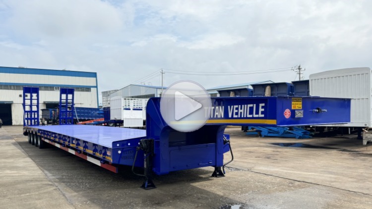 40 Feet Low Bed Trailer Price Transporter In Djibouti