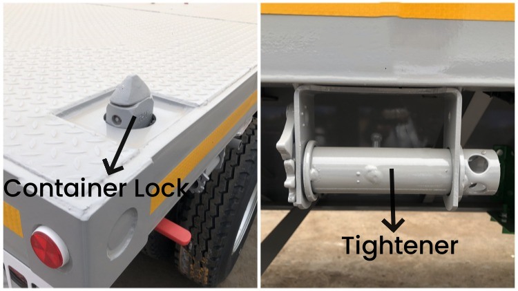 3 Axle 40 Ft Flatbed Trailers For Semi Trucks In Djibouti