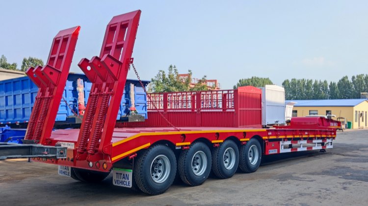 4 Axle Semi Lowbed Trailer For Sale In Djibouti