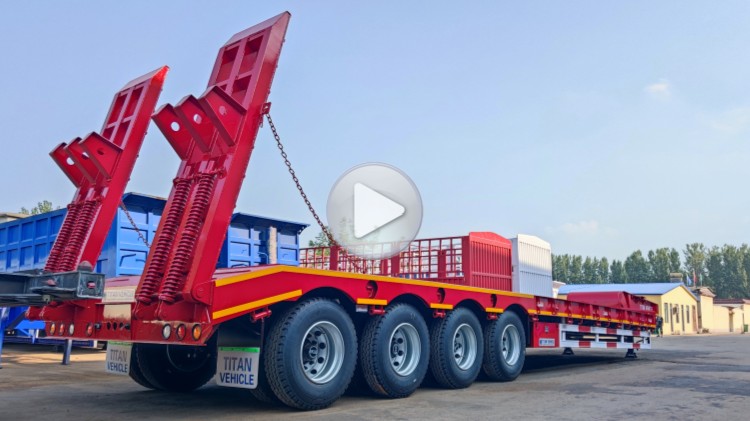 4 Axle Semi Lowbed Trailer For Sale In Djibouti