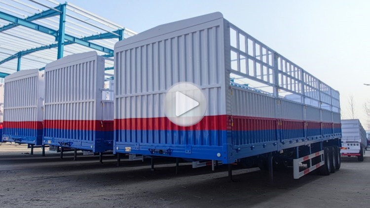 3 Axle 60 Ton Fence Trailer Near Me In DJIBOUTI Port