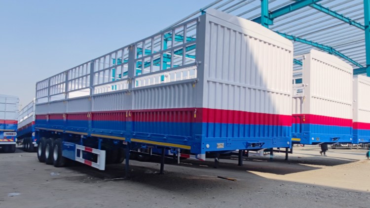 3 Axle 60 Ton Fence Trailer Near Me In DJIBOUTI Port