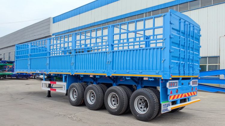 4 Axle Storehouse Truck Trailer For Sale In DJIBOUTI Port