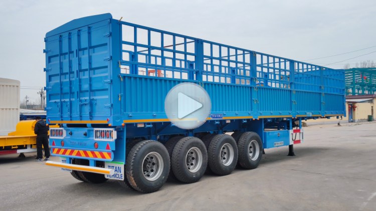 4 Axle Storehouse Truck Trailer For Sale In DJIBOUTI Port