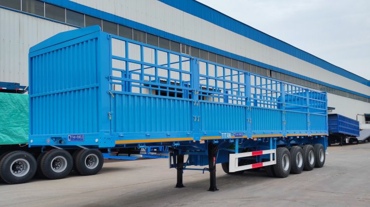 4 Axle Storehouse Truck Trailer For Sale In DJIBOUTI Port