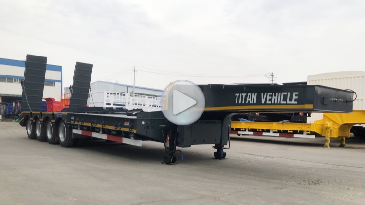 Heavy Load 40 ft Semi Low Bed Trailer In Djibouti