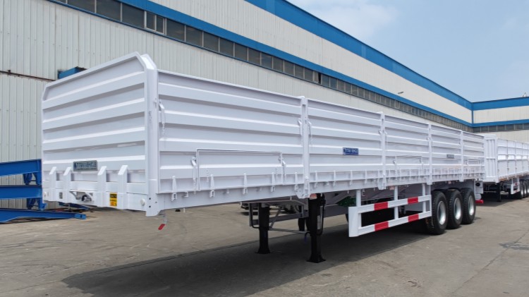 3 Axle 60 Ton Dropside Trailers In DJIBOUTI Port