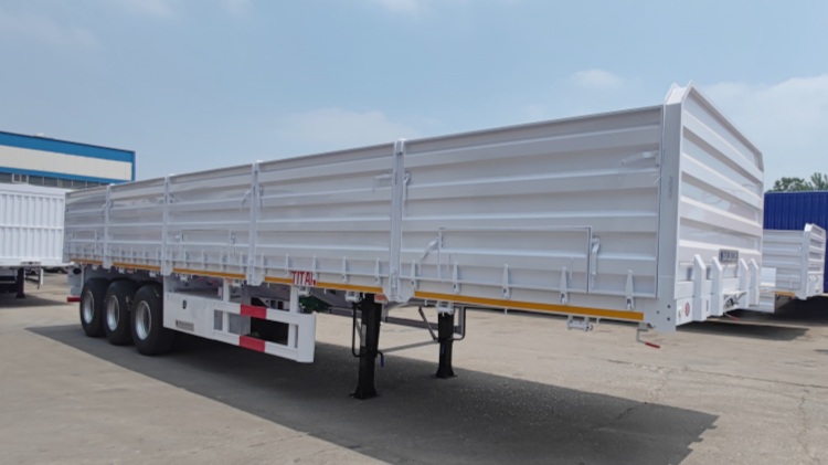 3 Axle 60 Ton Dropside Trailers In DJIBOUTI Port