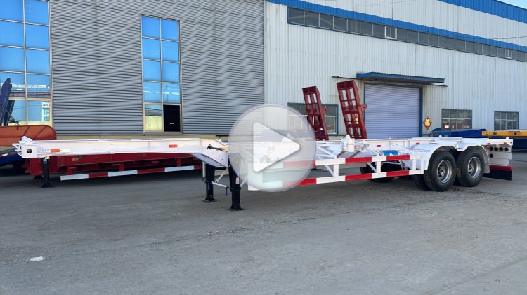 2 Axle 40 Foot Container Trailer For Sale In Djibouti