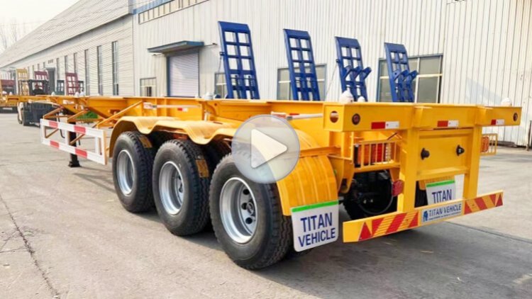 Tri Axle 40 Foot Container Semi Trailer Price In Djibouti