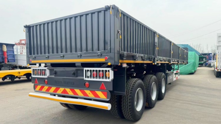 Tri Axle 60 Ton Grain Trailers For Sale In DJIBOUTI Port