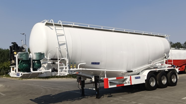 3 Axle 30 CBM Bulk Cement Tank Semi Trailer In Djibouti