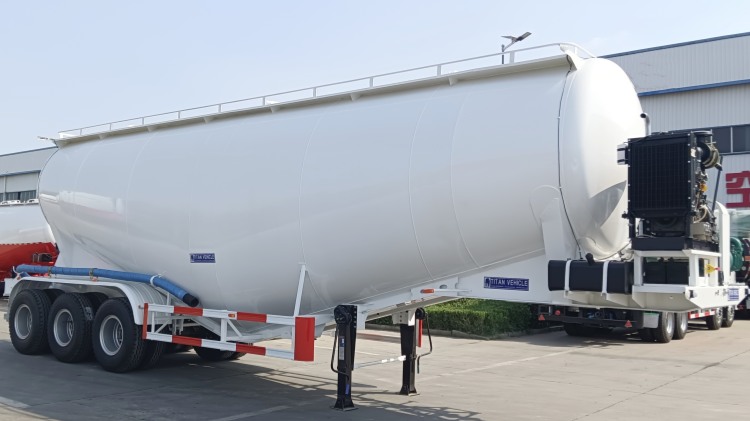 3 Axle 30 CBM Bulk Cement Tank Semi Trailer In Djibouti