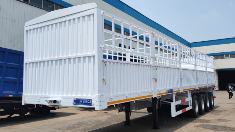 4 Axle 80 Ton Fence Semi Trailer Manufacturer In Djibouti