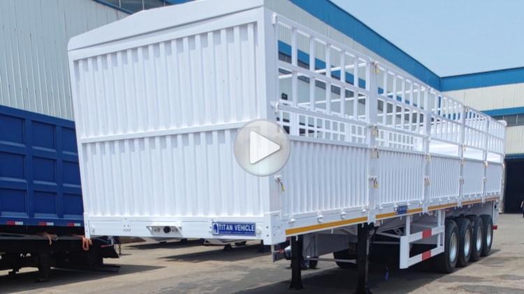 4 Axle 80 Ton Fence Semi Trailer Manufacturer In Djibouti