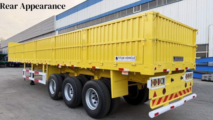 3 Axle Drop Side Semi Trailer Dropside in Djibouti