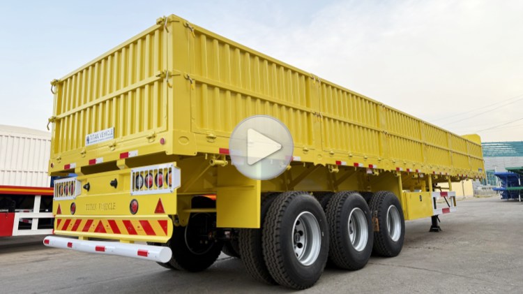 3 Axle Drop Side Semi Trailer Dropside in Djibouti