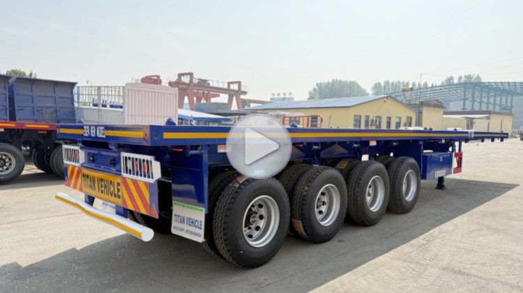 4 Axle Flat Deck Trailer for Sale in Djibouti