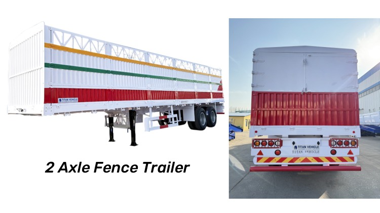 2 Axle Fence Cargo Trailer Stakes in Djibouti