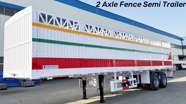 2 Axle Fence Cargo Trailer Stakes in Djibouti