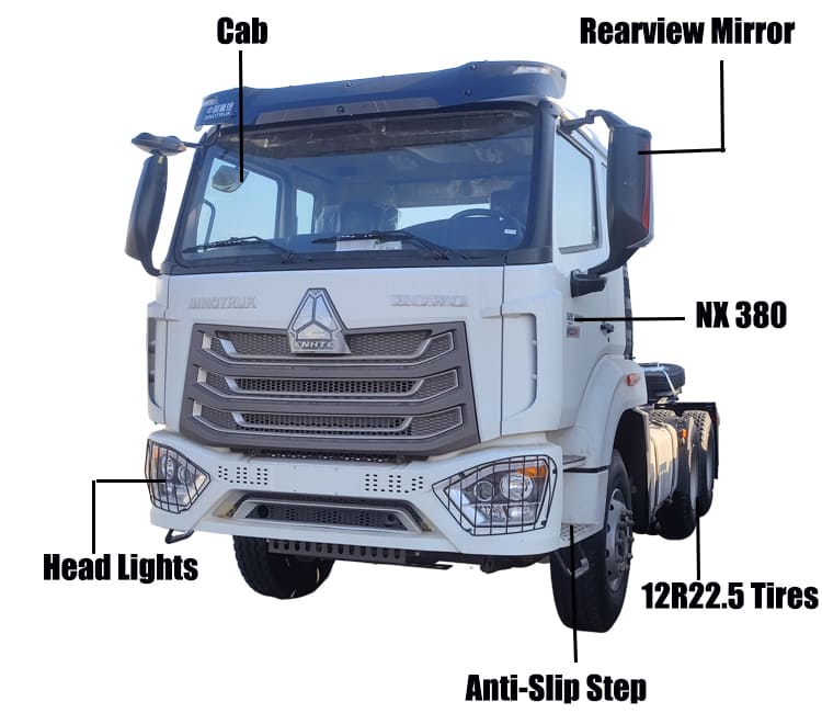 CNHTC Howo Tractor Head Price NX 380 for Sale in Djibouti