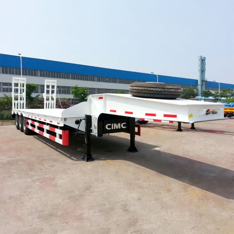 3 Axle CIMC Low Bed Semi Trailer