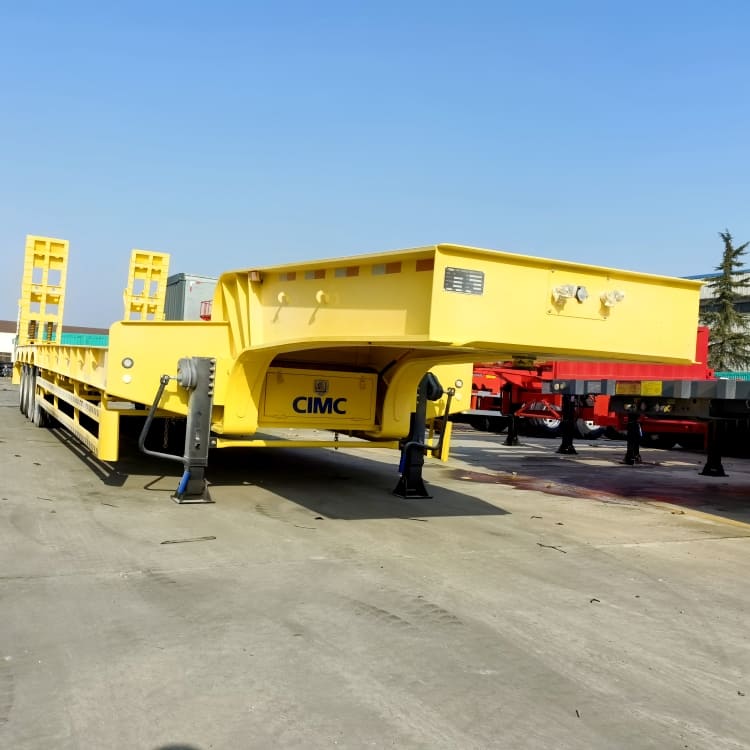 CIMC China 4 Axle Semi Low Loader Trailer