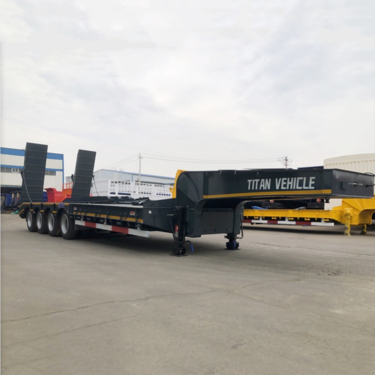 Heavy Load 40 ft Semi Low Bed Trailer