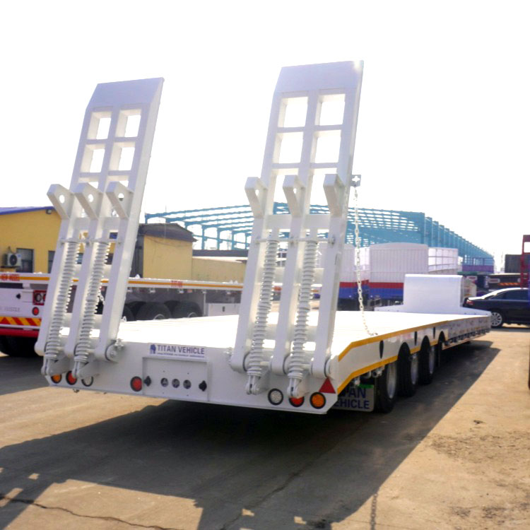 3 Axle 40-60 Tons Low Bed Semi Trailer