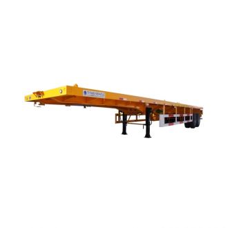 2 Axle Flatbed Truck Trailer 